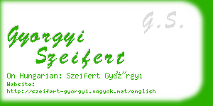 gyorgyi szeifert business card